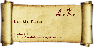 Lenkh Kira névjegykártya